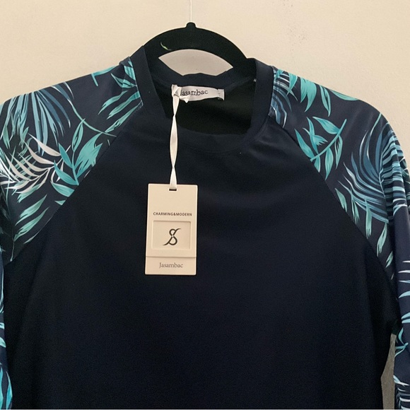 NWT 2 PIECE FUN IN THE SUN/BEACH/GYM BY CHARMING & MODERN JASAMBAC SHORTS w/TOP - Picture 5 of 7